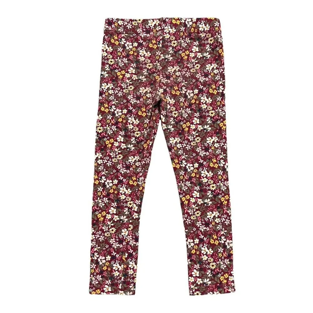 Carter's 4T Red Floral Leggings